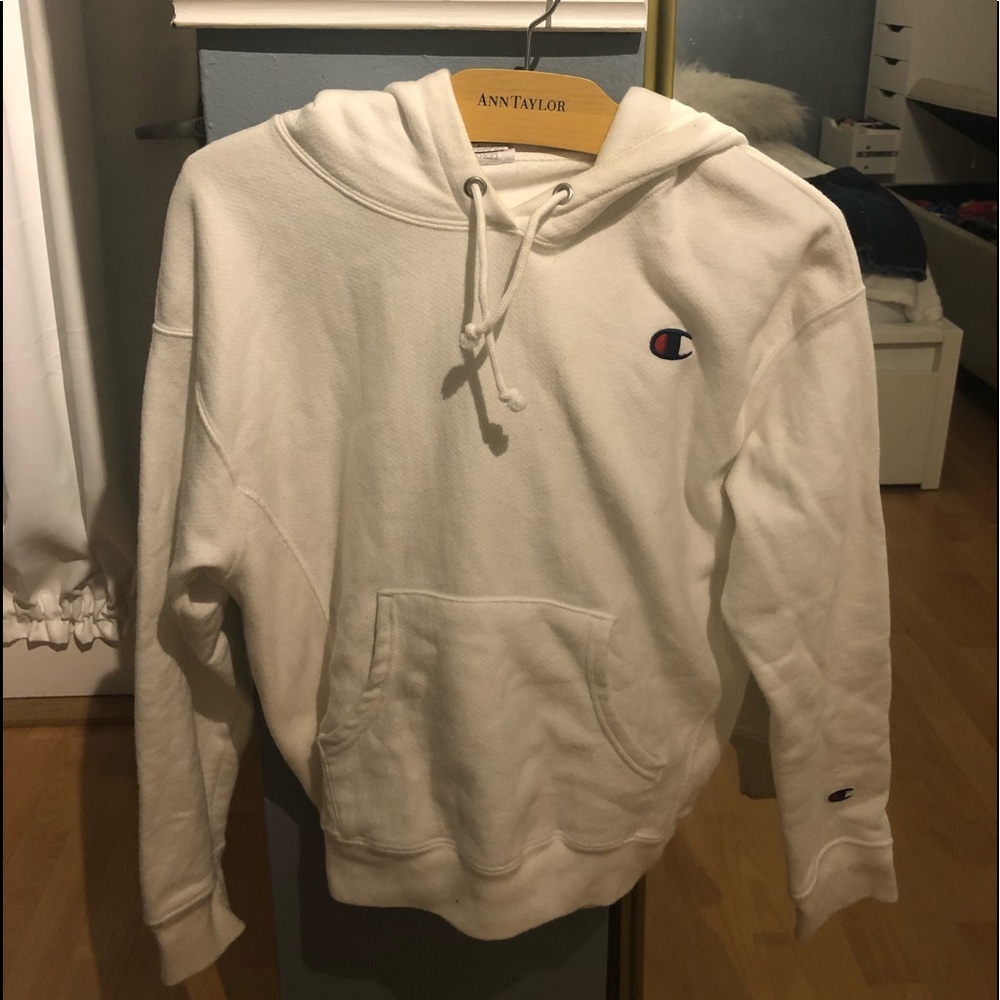 white champion hoodie